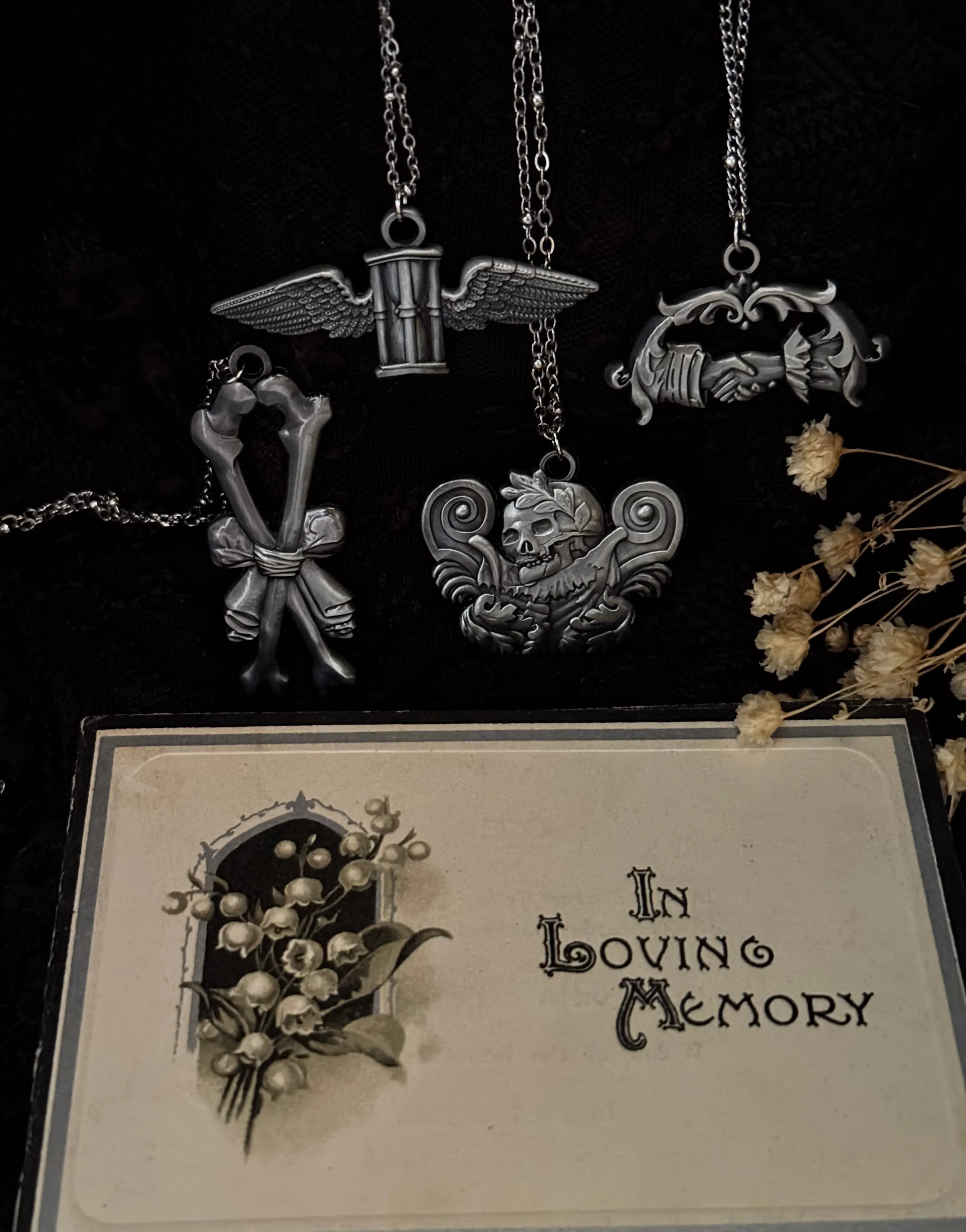 Carved In Stone- Hour Glass with Wings by Seance sold by Wax Poetic product image thumbnail 2