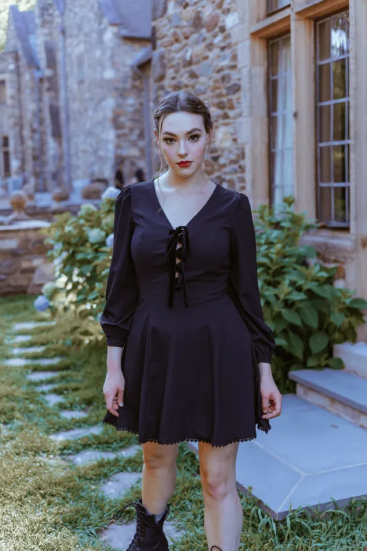 Penny dress in Black Night made by Wax Poetic