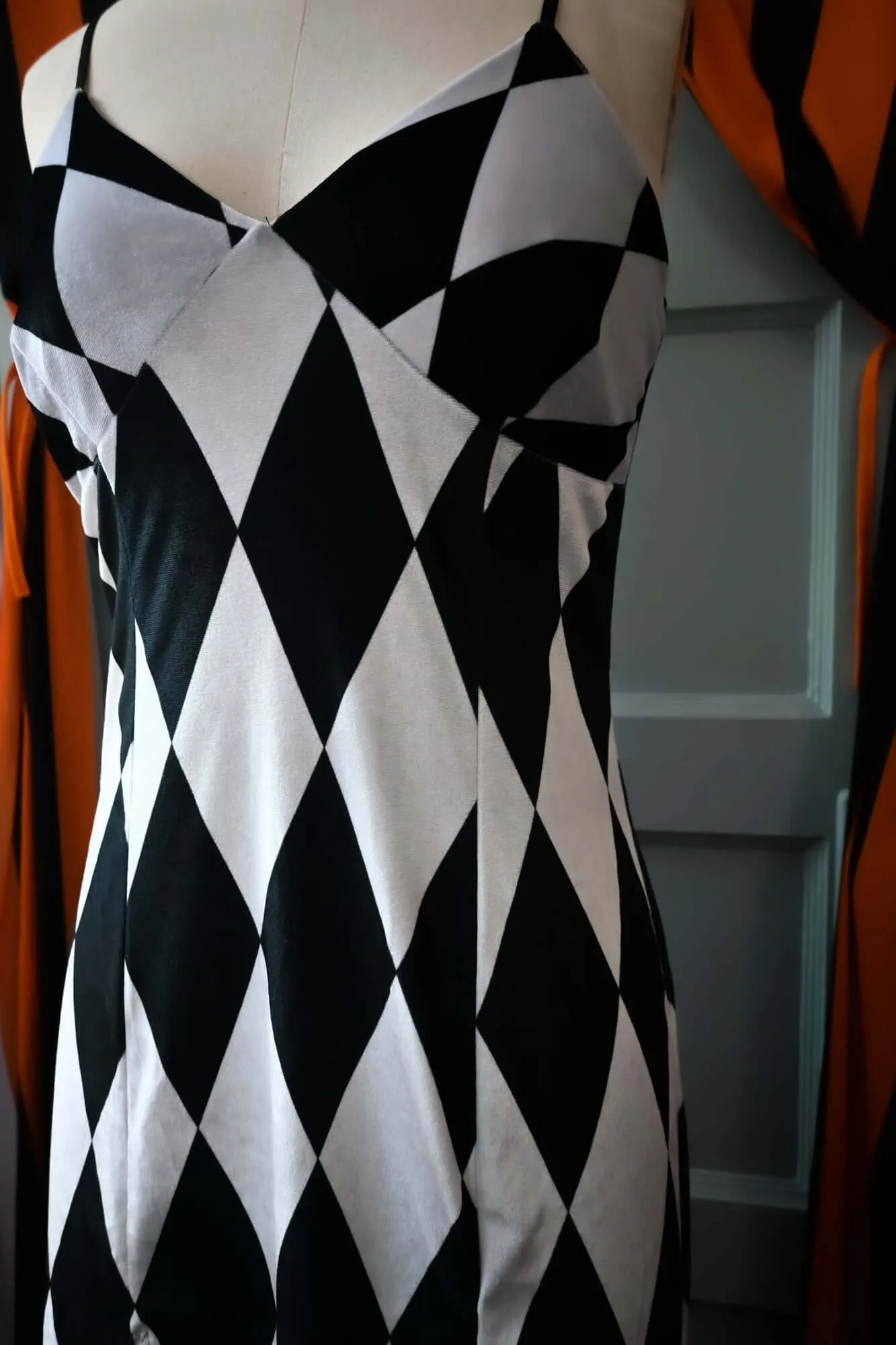 Lily dress in Harlequin Velvet sold by Wax Poetic product image thumbnail 4