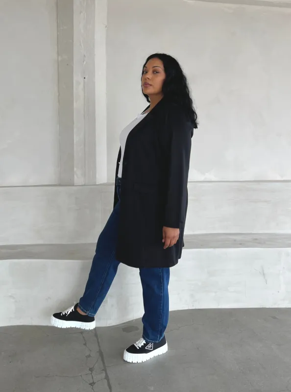 Plus Size Longline Knit Blazer sold by 2020 Ave