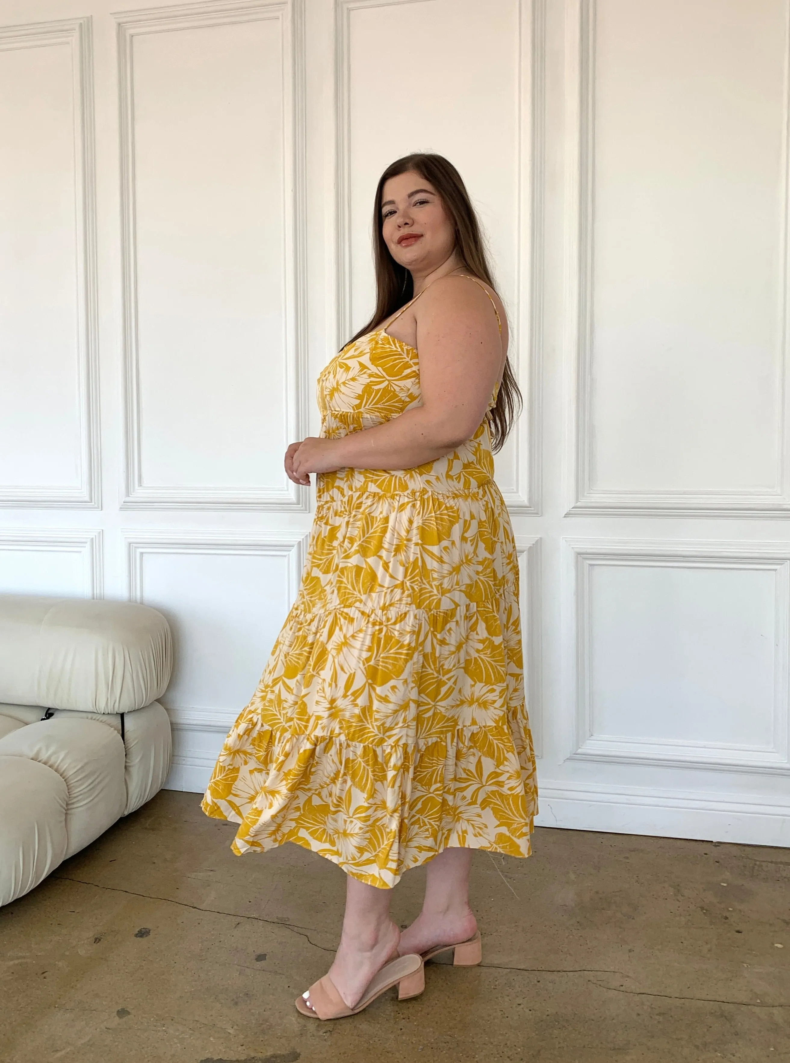 Plus Size Tropical Print Sundress sold by 2020 Ave