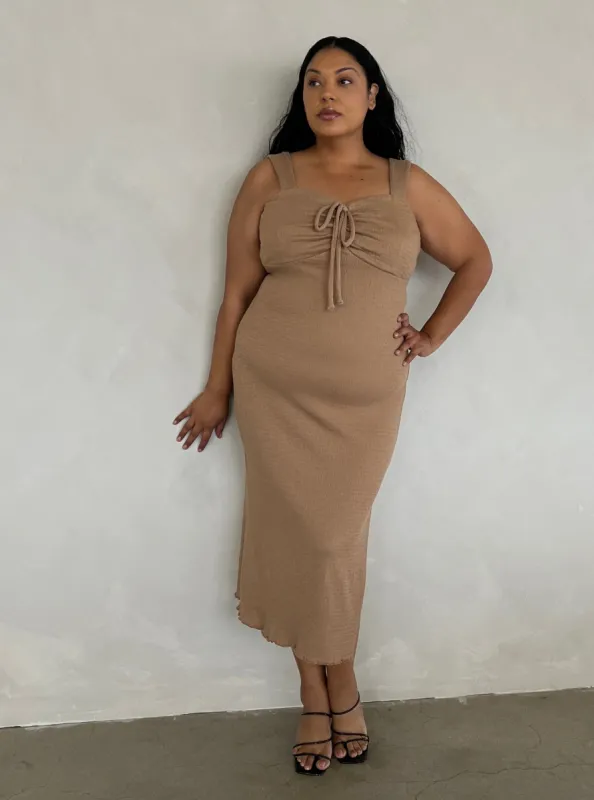 Plus Size Textured Bodycon Midi Dress sold by 2020 Ave