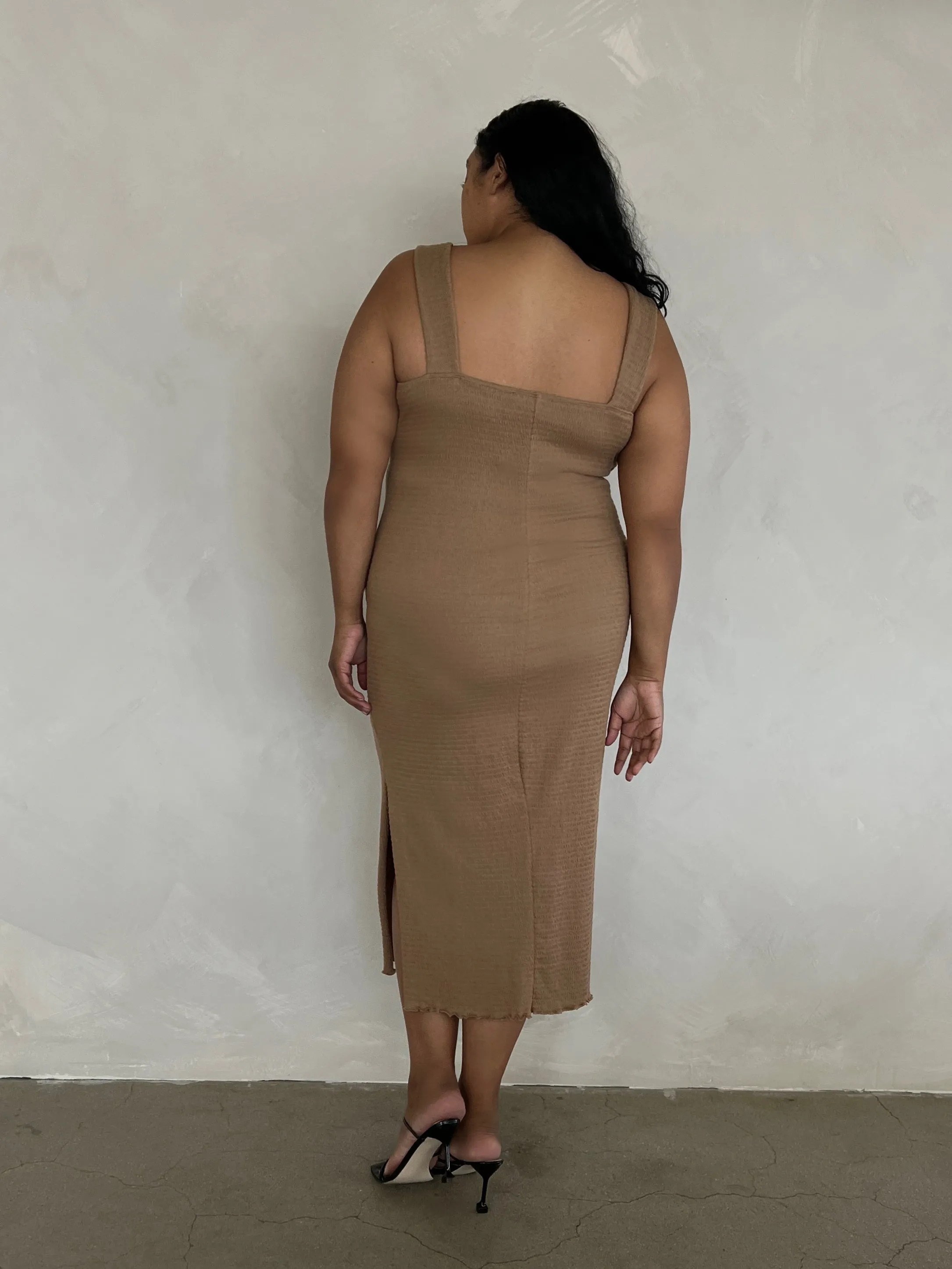 Plus Size Textured Bodycon Midi Dress sold by 2020 Ave product image thumbnail 2