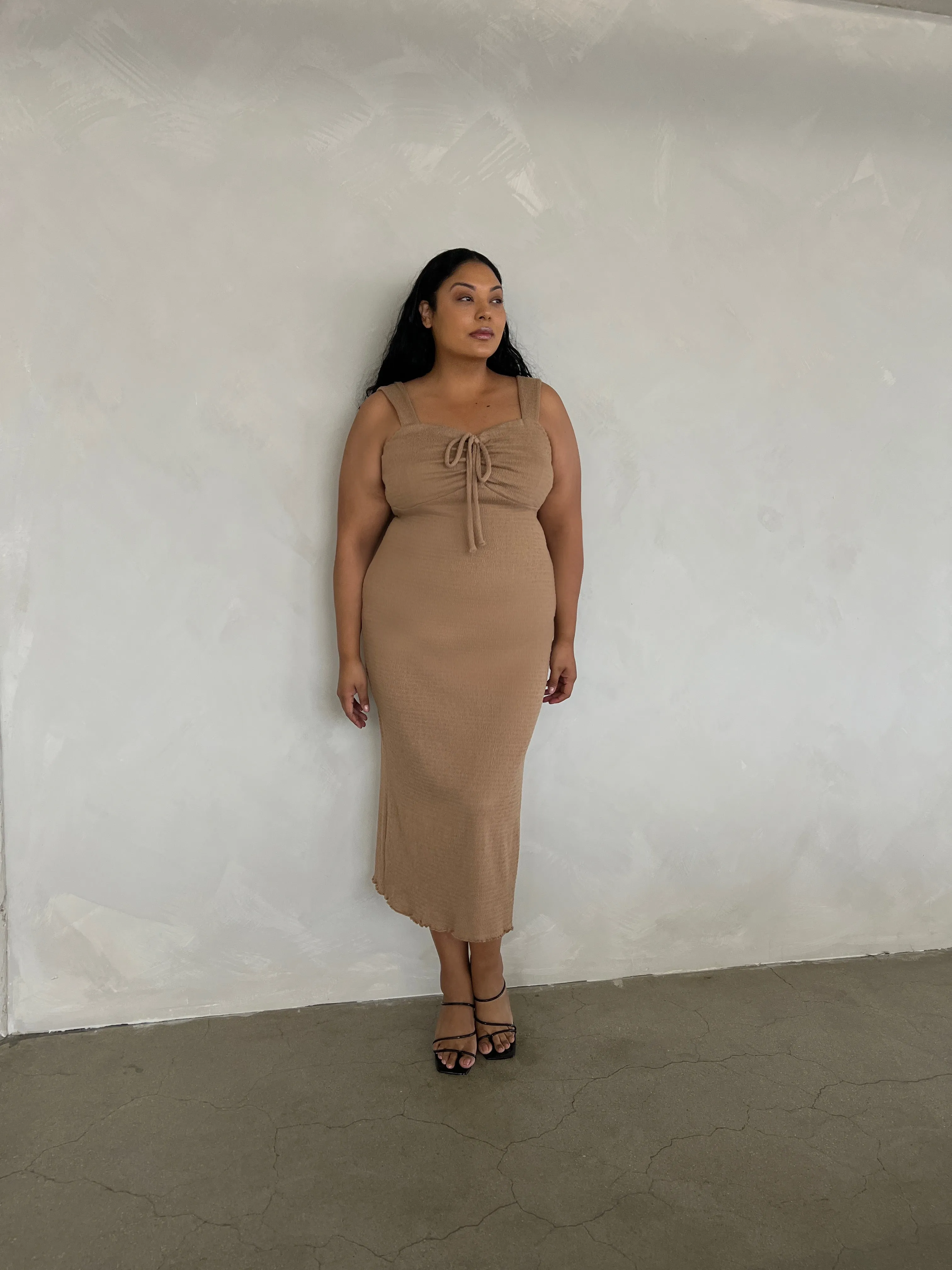 Plus Size Textured Bodycon Midi Dress sold by 2020 Ave product image thumbnail 3