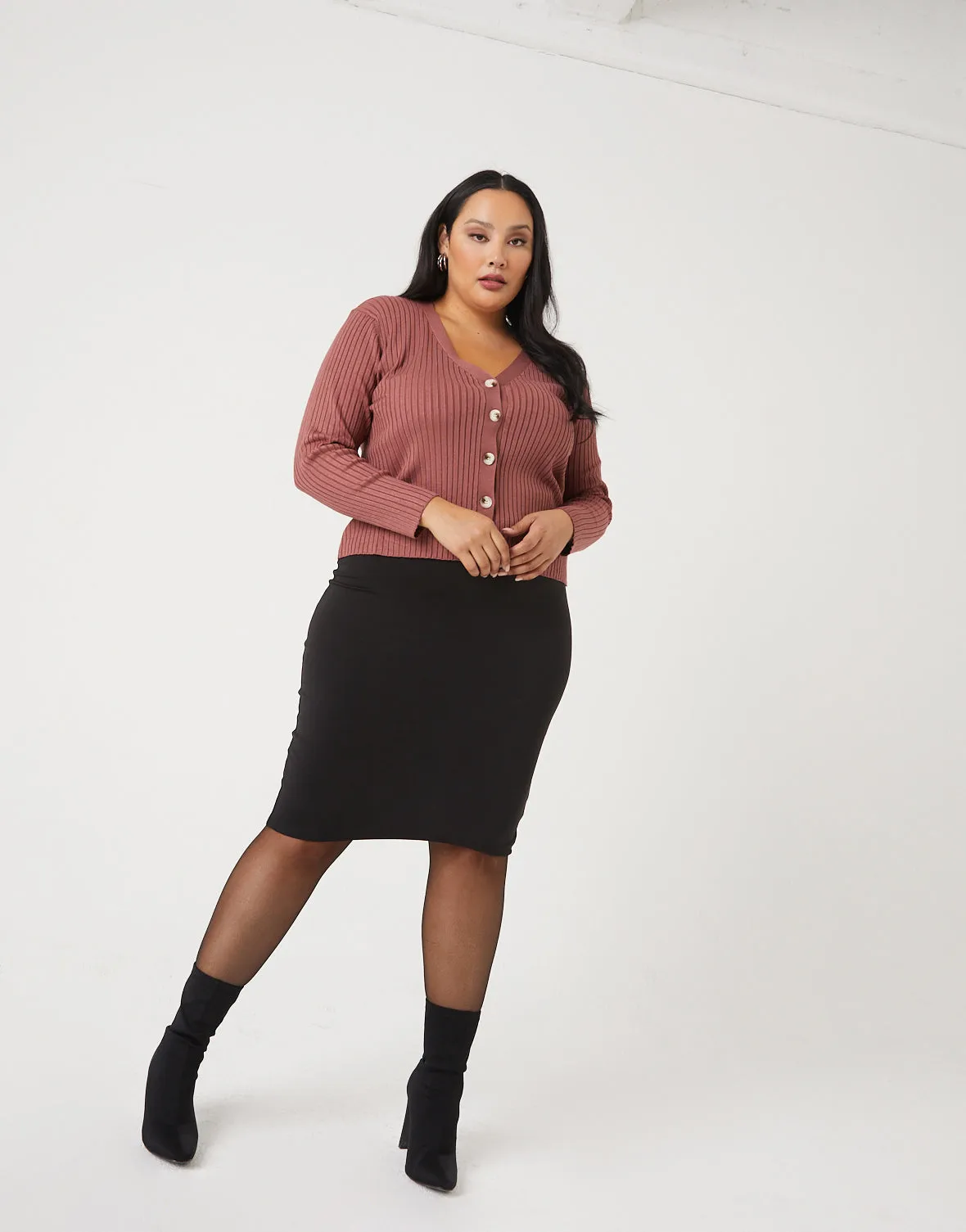 Plus Size Cardigan Top sold by 2020 Ave product image thumbnail 3