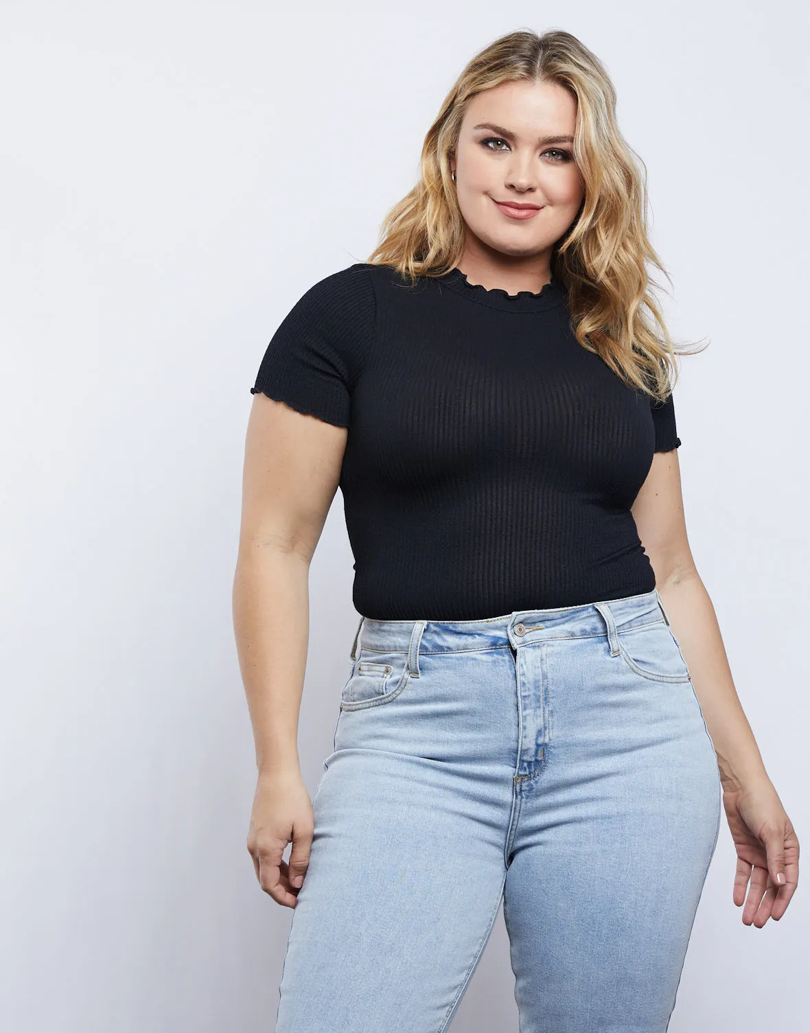 Plus Size Mock Neck Top sold by 2020 Ave product image thumbnail 2
