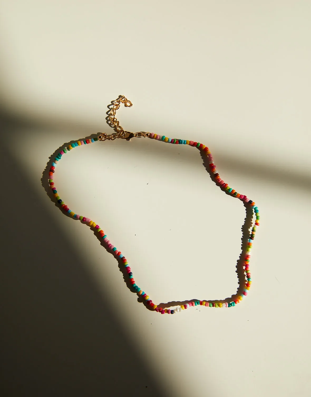 Rainbow Beaded Necklace sold by 2020 Ave product image thumbnail 2