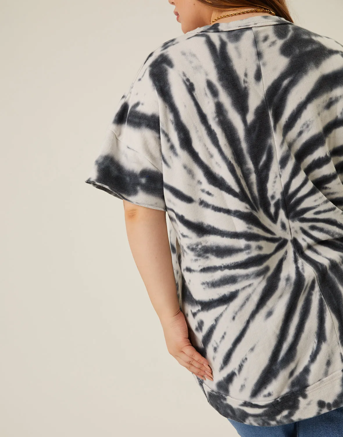 Plus Size Tie Dye Loose Fit Tee sold by 2020 Ave product image thumbnail 2