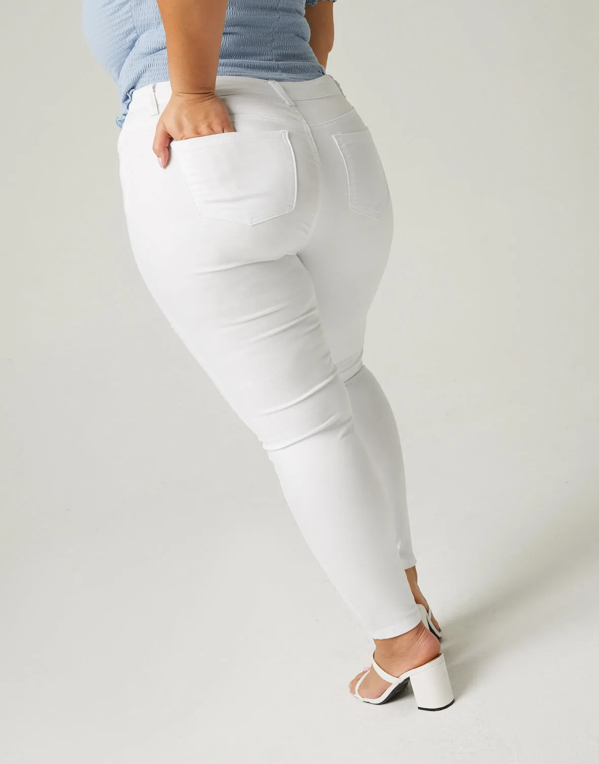 Plus Size High Rise Skinny Jeans sold by 2020 Ave product image thumbnail 5