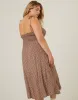 Plus Size Tie Strap Floral Button Dress sold by 2020 Ave