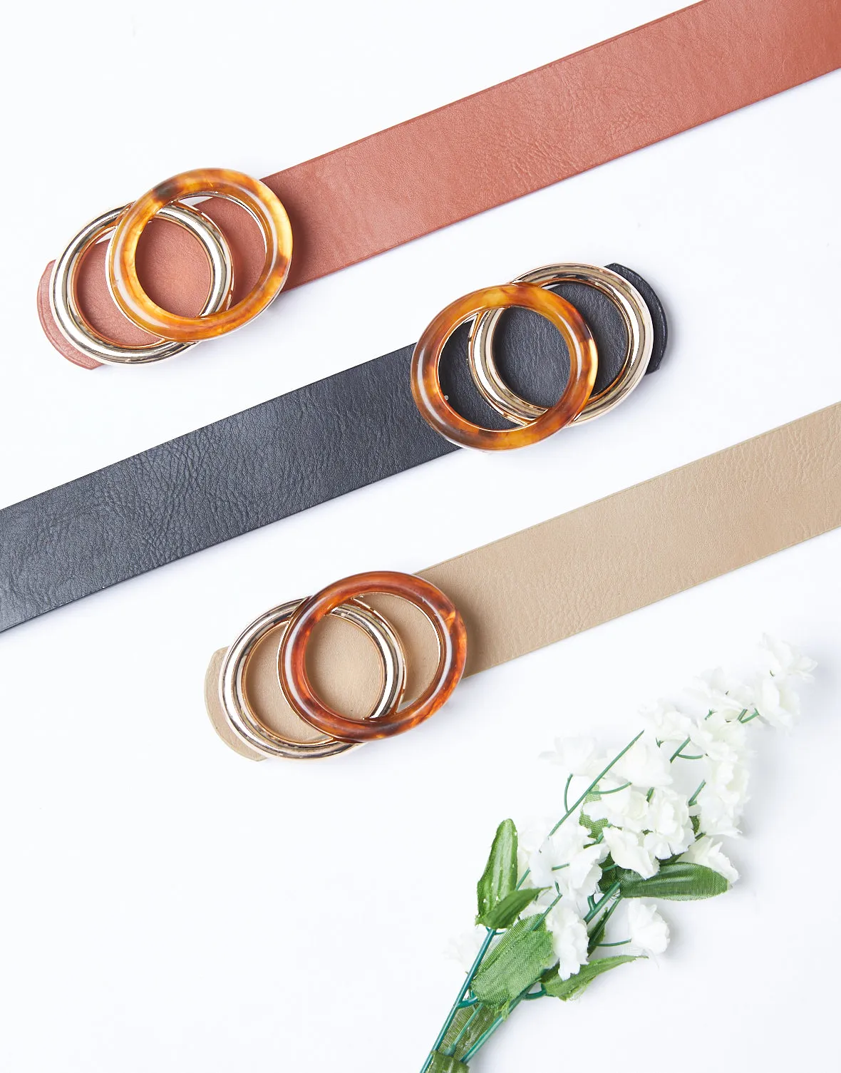 Summer Vibes Tortoise Buckle Belt sold by 2020 Ave