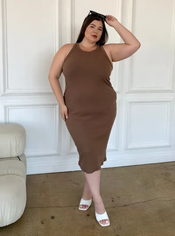Plus Size High Neck Bodycon Dress sold by 2020 Ave