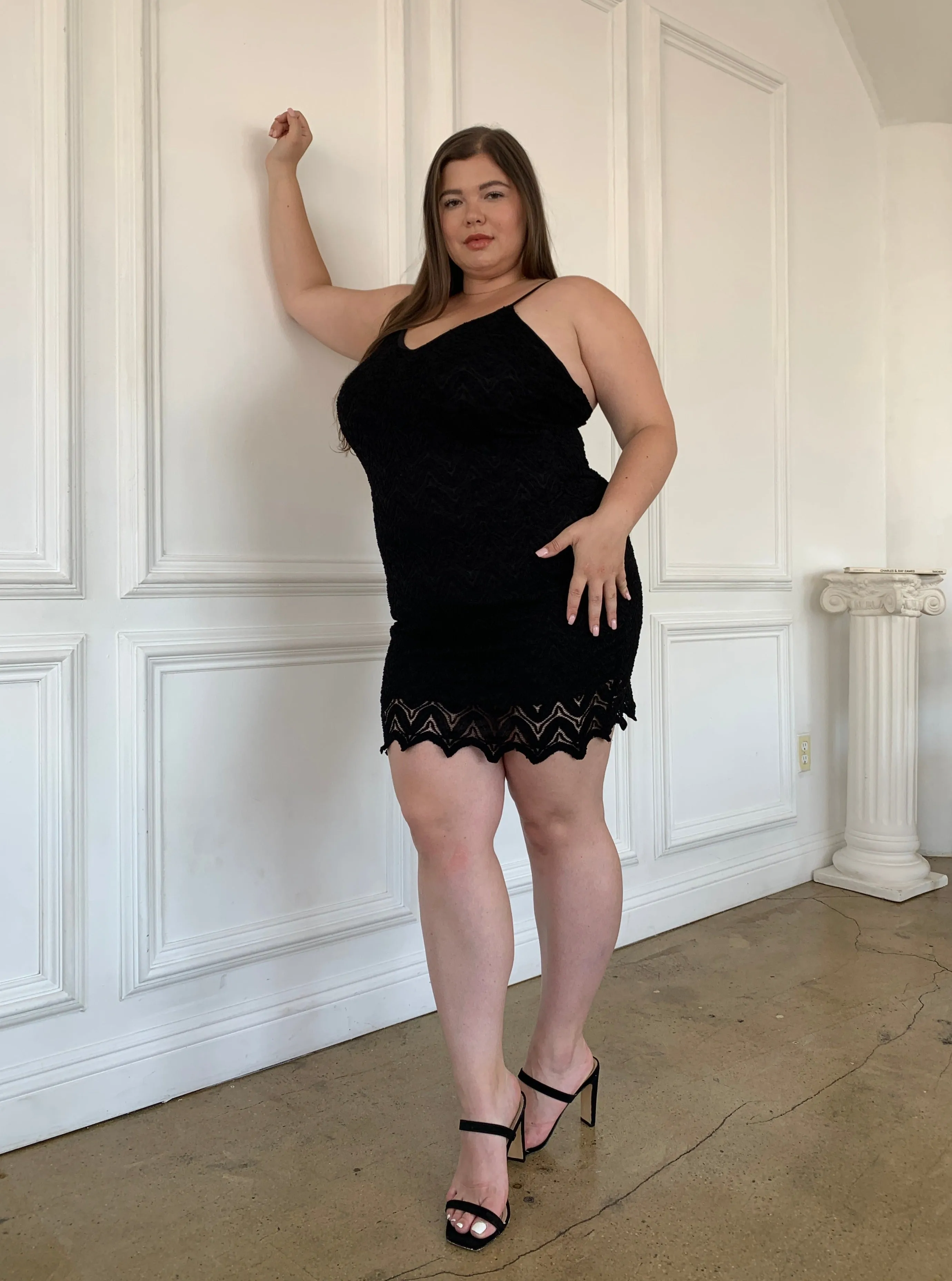 Plus Size Lace Bodycon Dress sold by 2020 Ave product image thumbnail 3