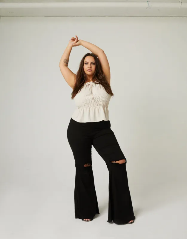 Plus Size Amber Smocked Tank sold by 2020 Ave