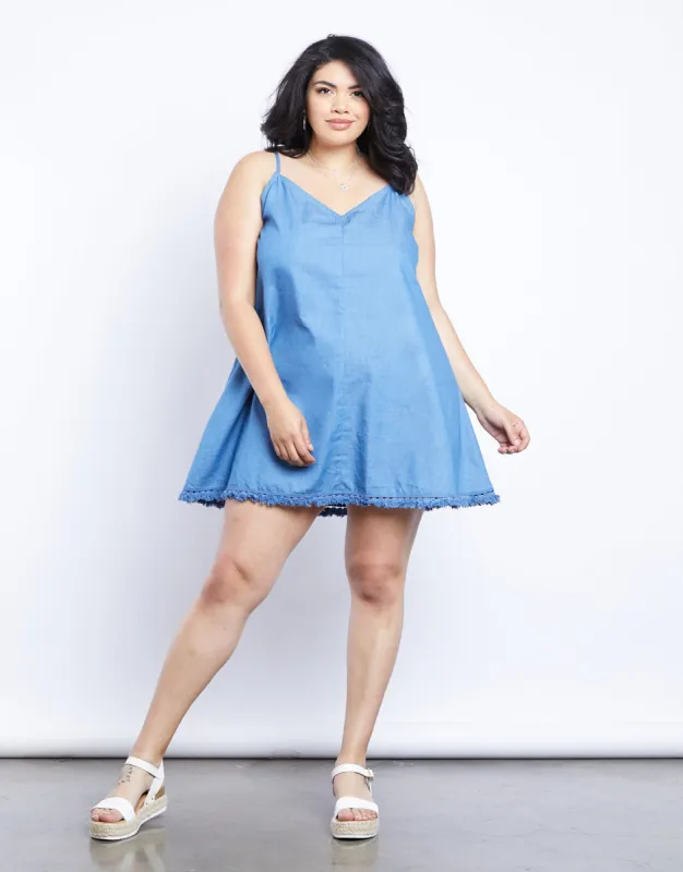 Plus Size Olivia Blue Chambray Dress sold by 2020 Ave