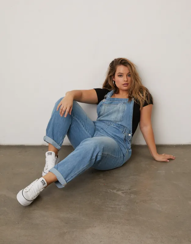 Plus Size Mom Jean Overalls sold by 2020 Ave