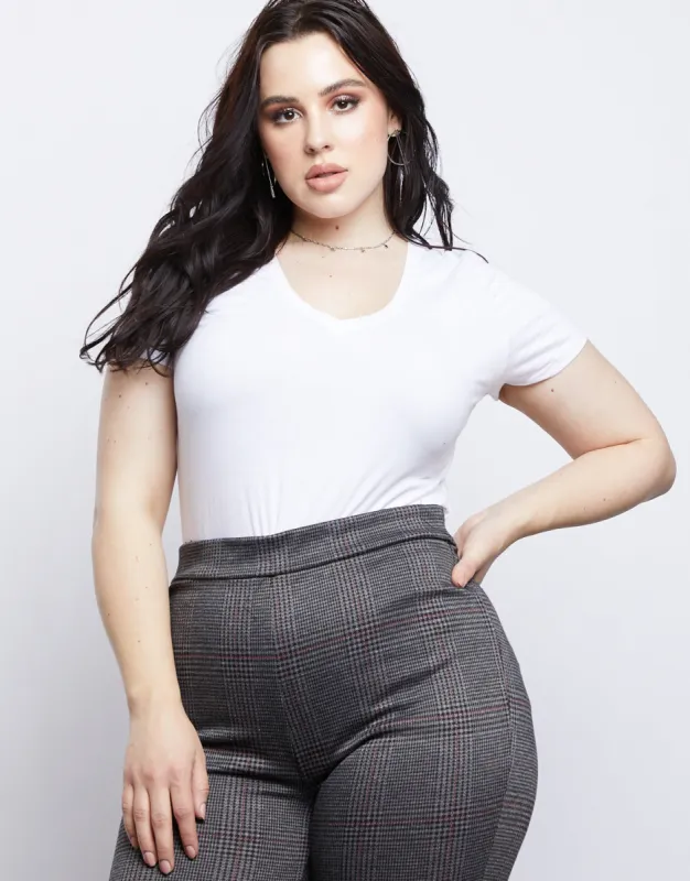 Plus Size Plain and Simple V-neck Tee sold by 2020 Ave