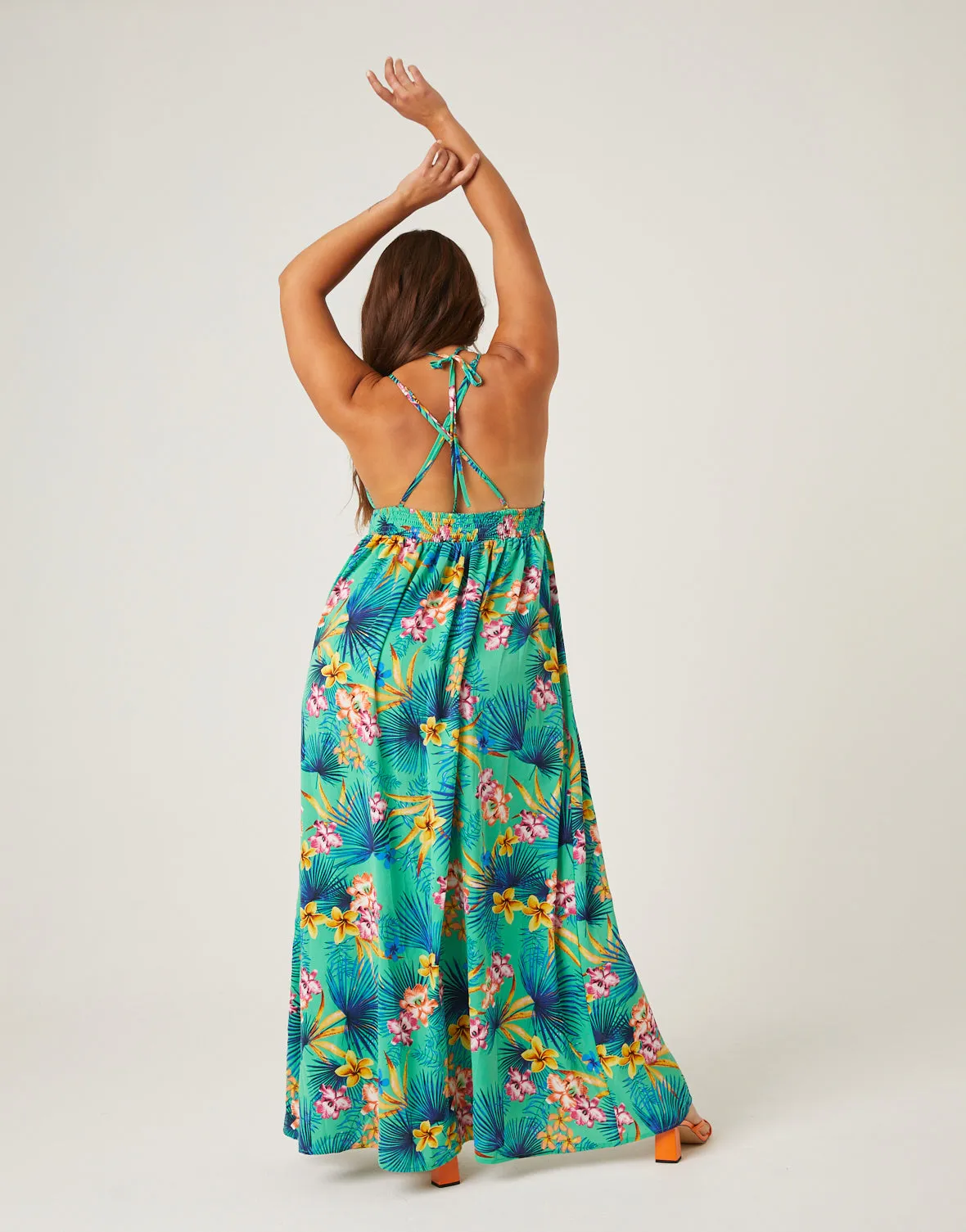 Plus Size Bold Tropical Maxi Dress sold by 2020 Ave product image thumbnail 4