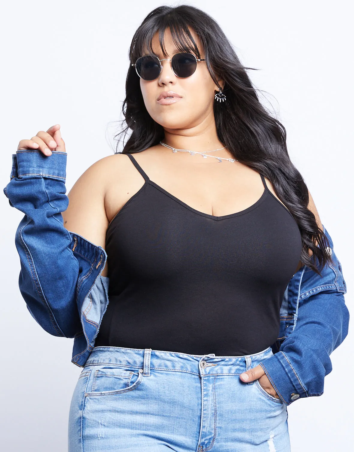 Plus Size V-neck Basic Cami sold by 2020 Ave product image thumbnail 4