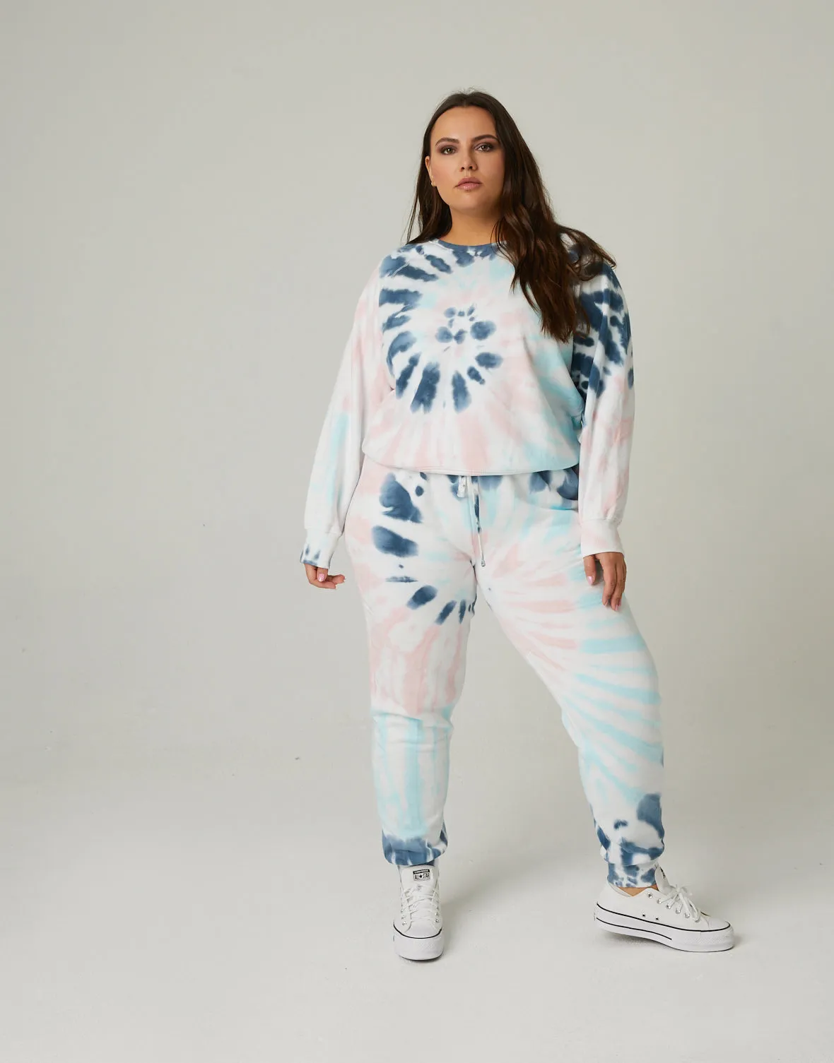 Plus Size Tie Dye Loungewear Set sold by 2020 Ave product image thumbnail 2