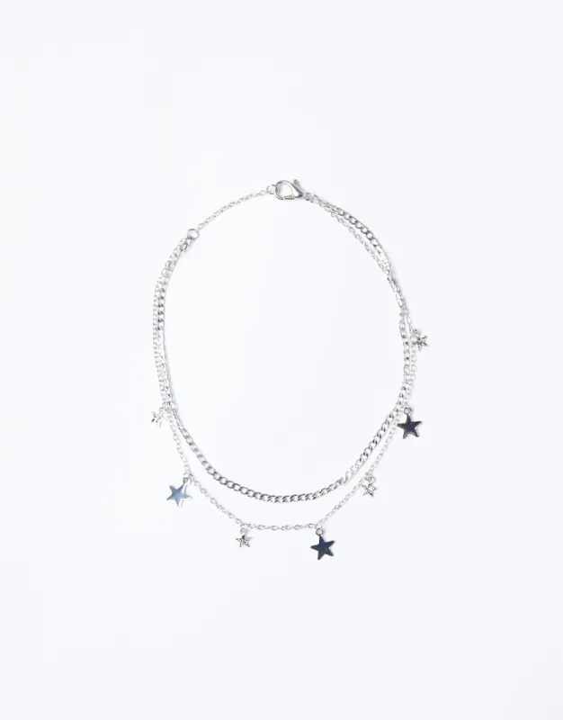 Silver Stars Dainty Anklet sold by 2020 Ave