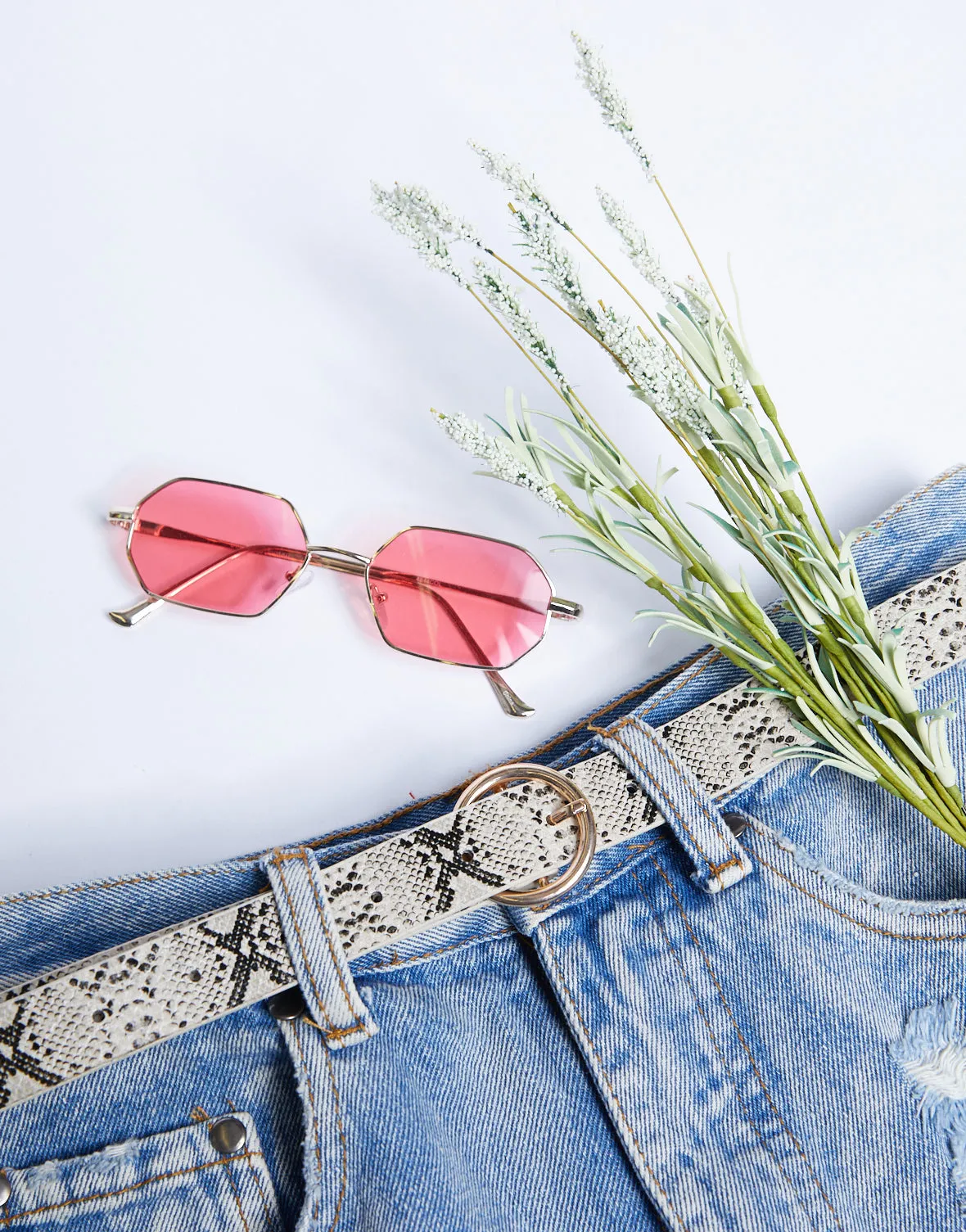 Wild Times Snakeskin Belt sold by 2020 Ave