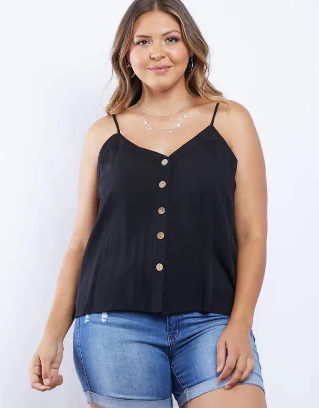 Plus Size Brielle Button Front Tank sold by 2020 Ave
