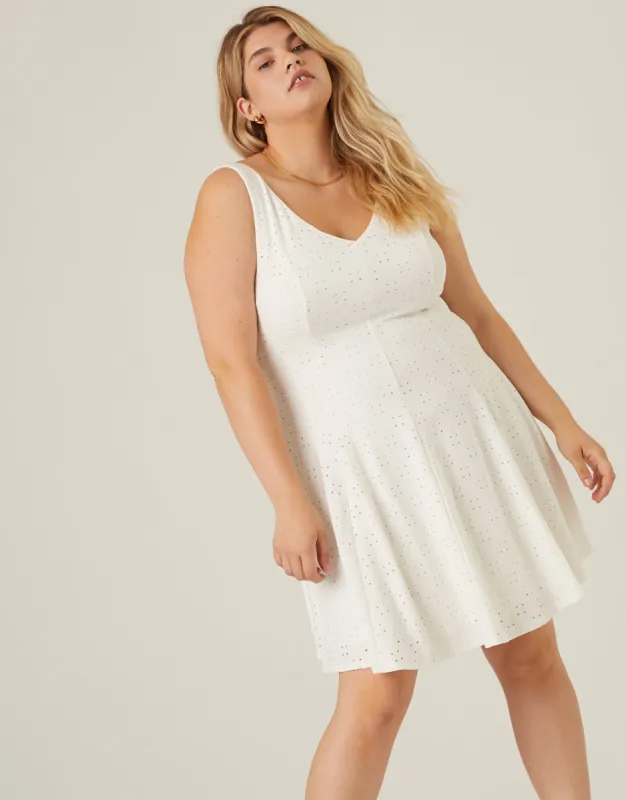 Plus Size Eyelet Lace Sundress sold by 2020 Ave