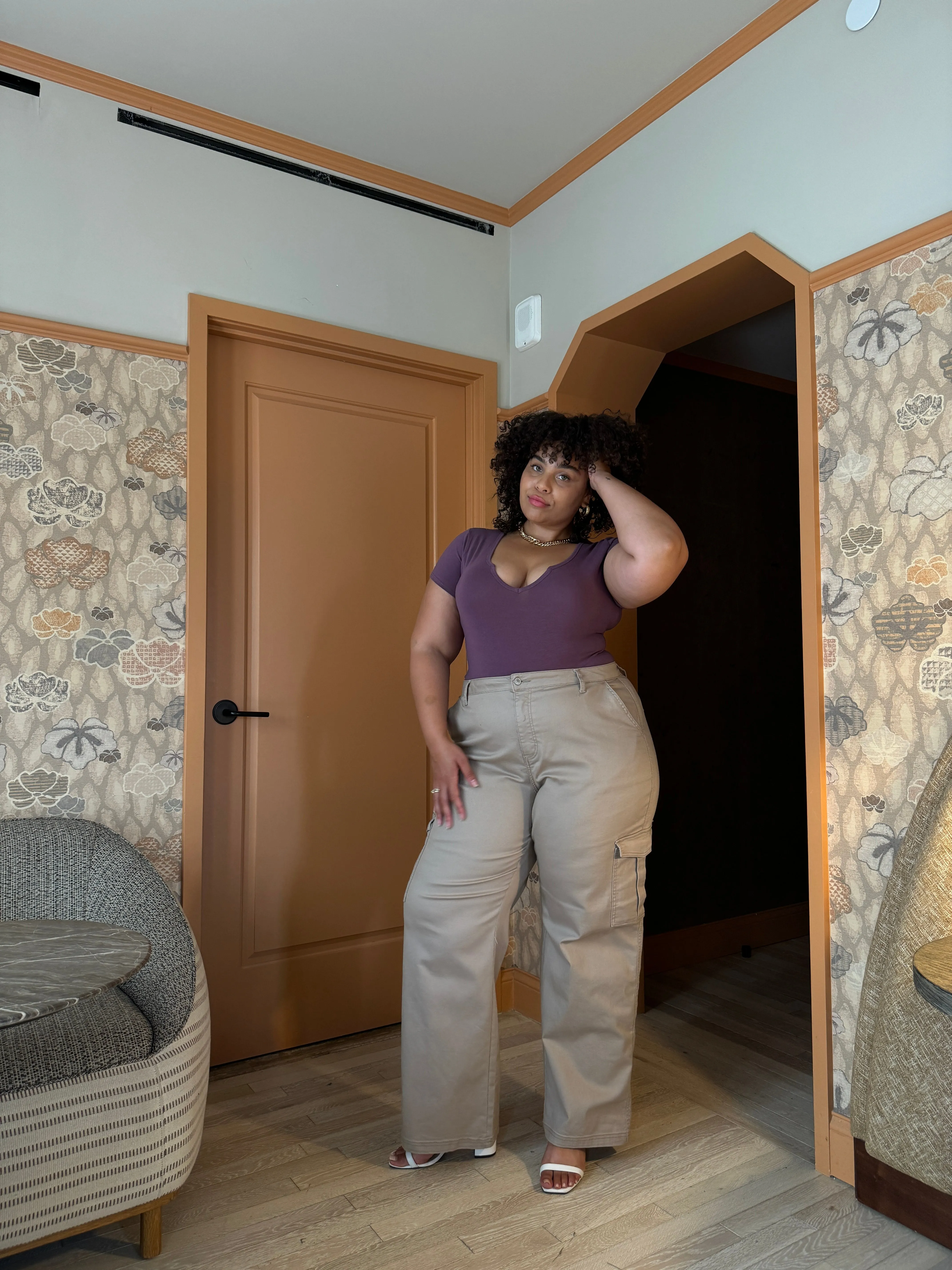 Plus Size Mini V-Cut Tee sold by 2020 Ave product image thumbnail 5