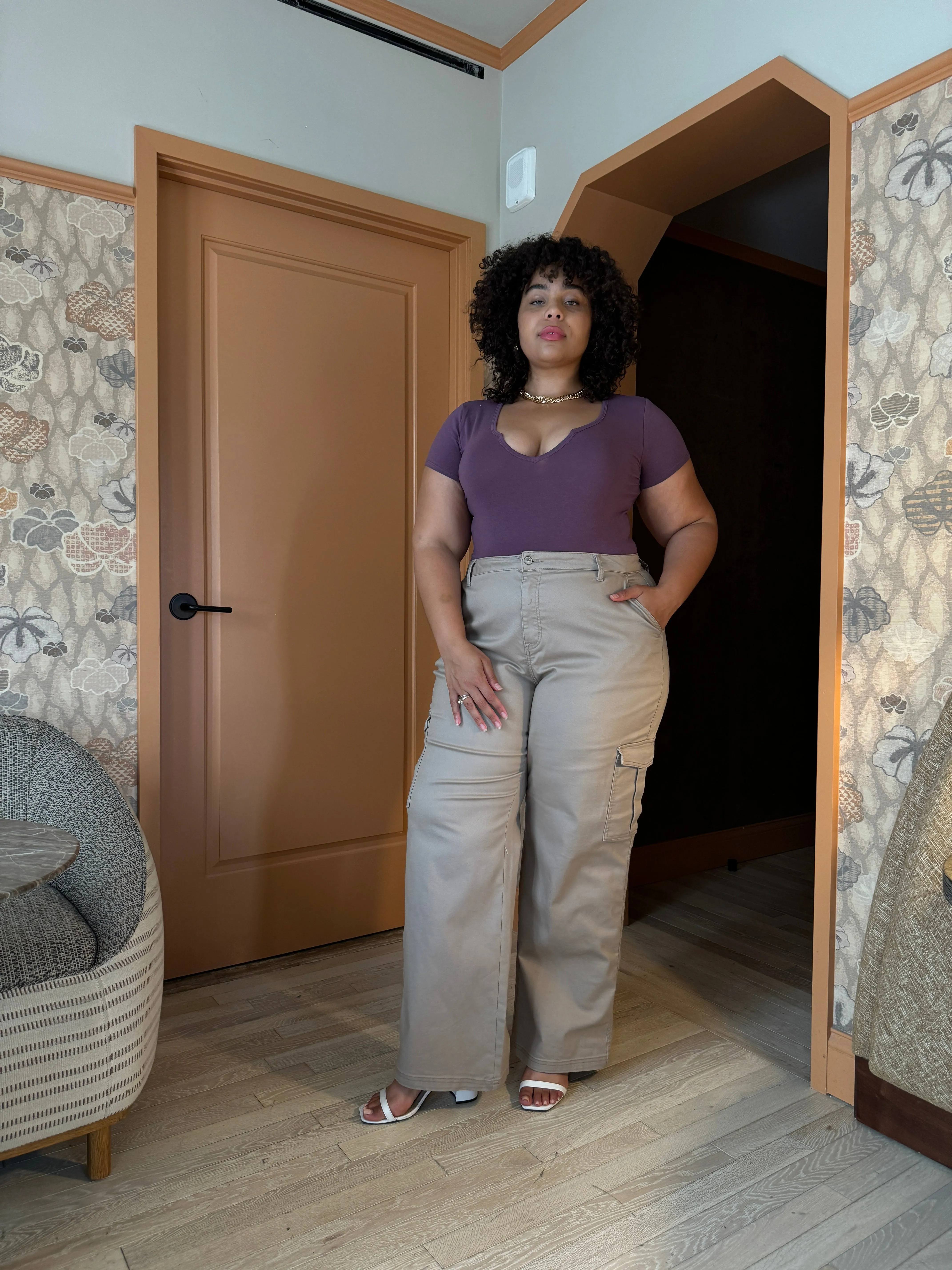 Plus Size Mini V-Cut Tee sold by 2020 Ave product image thumbnail 4