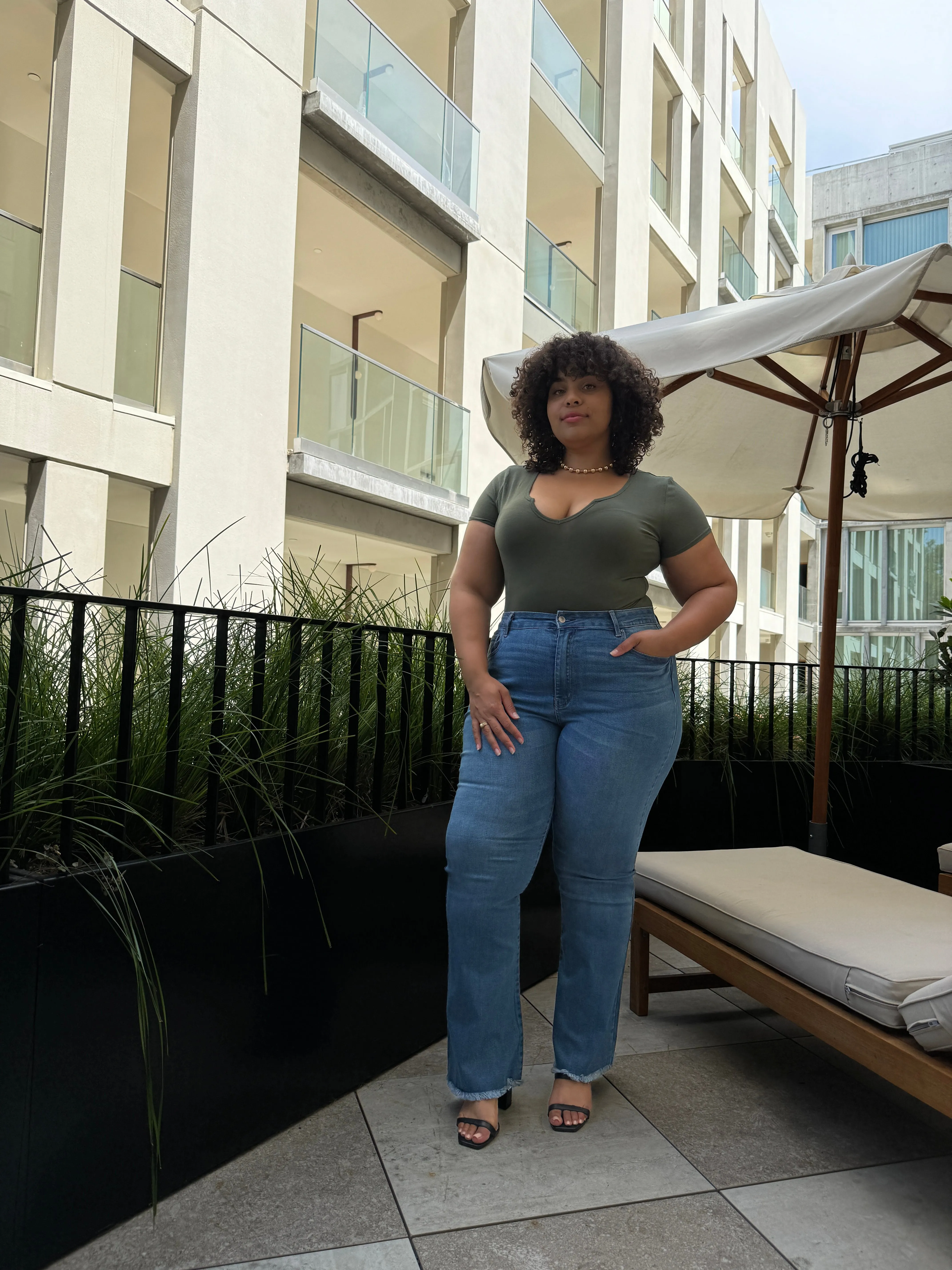 Plus Size Mini V-Cut Tee sold by 2020 Ave