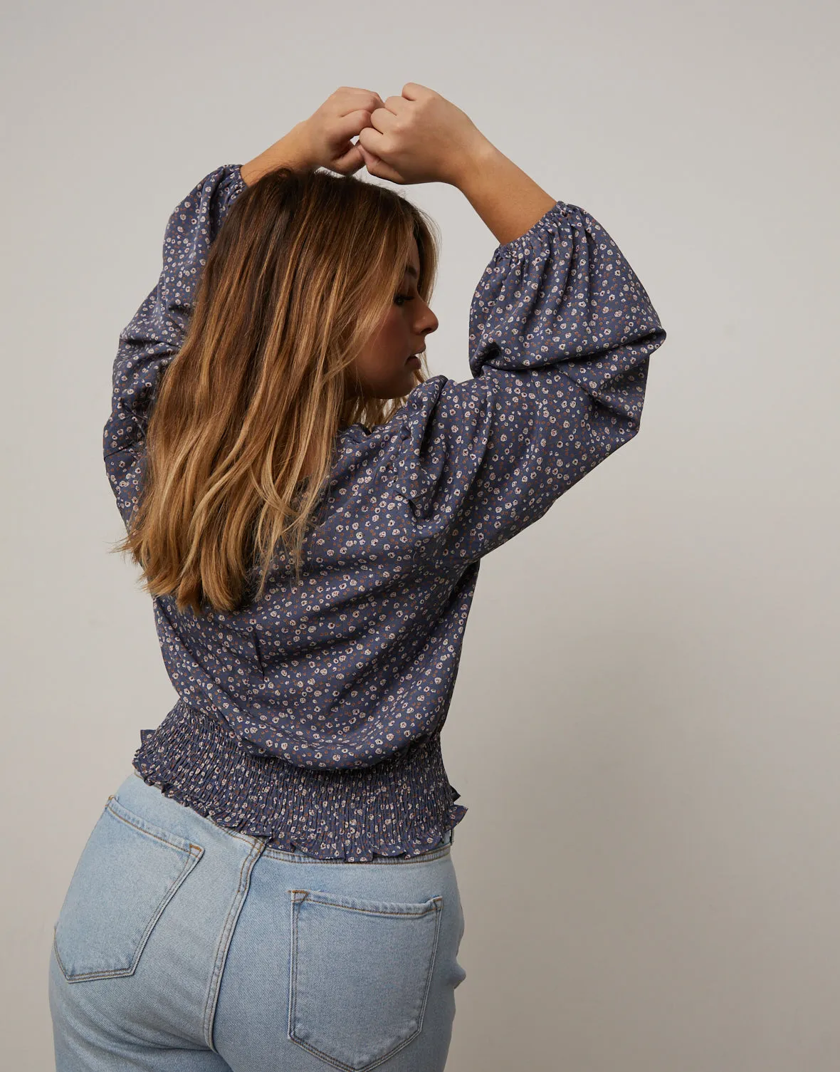 Plus Size Floral Surplice Top sold by 2020 Ave product image thumbnail 5