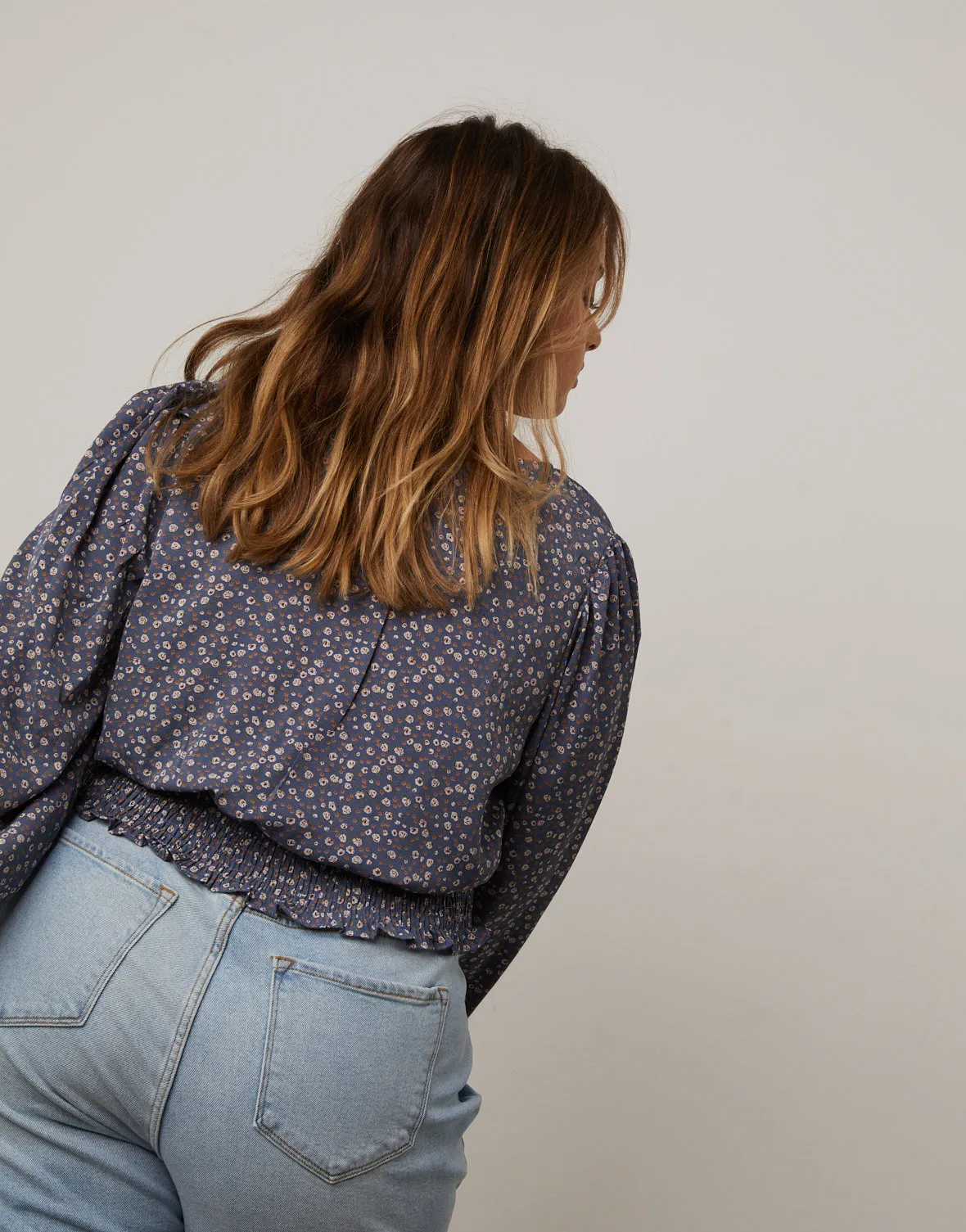 Plus Size Floral Surplice Top sold by 2020 Ave product image thumbnail 4