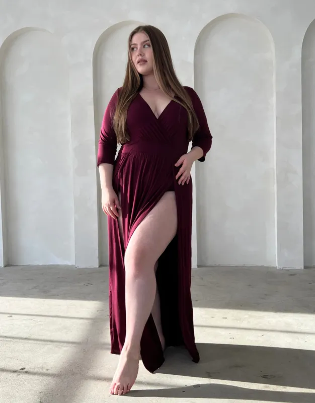 Plus Size Sultry Double Slit Dress made by 2020 Ave