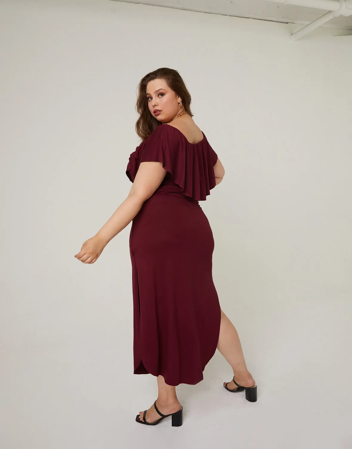Plus Size Off-The-Shoulder Maxi Dress sold by 2020 Ave product image thumbnail 2