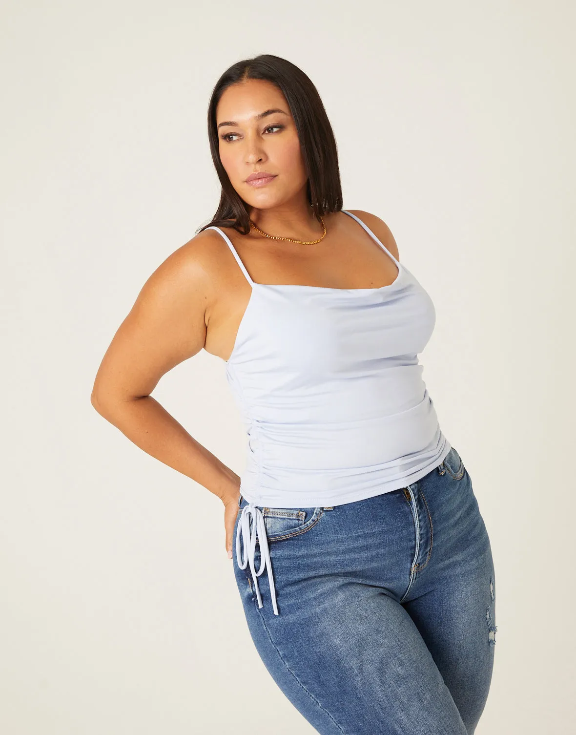 Plus Size Side Ruched Tank sold by 2020 Ave product image thumbnail 2