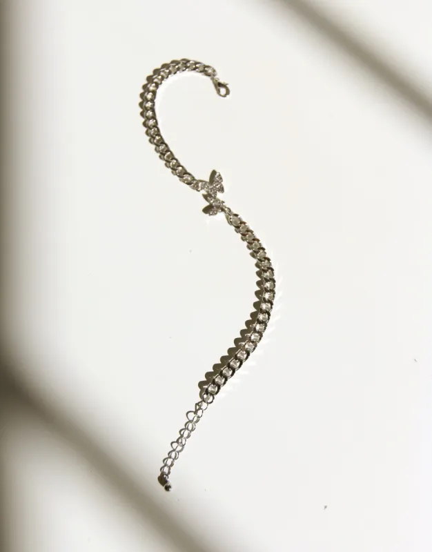 Double Butterfly Rhinestone Anklet sold by 2020 Ave