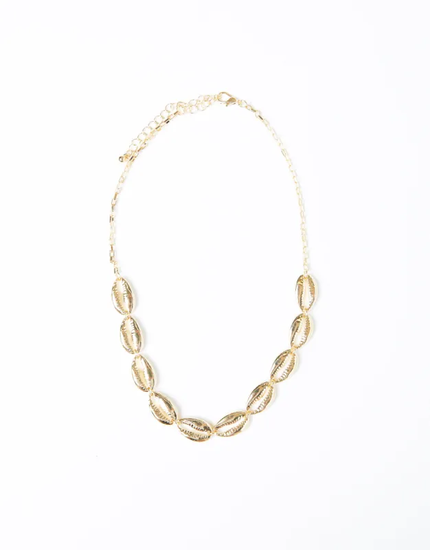 Golden Hour Shell Necklace sold by 2020 Ave