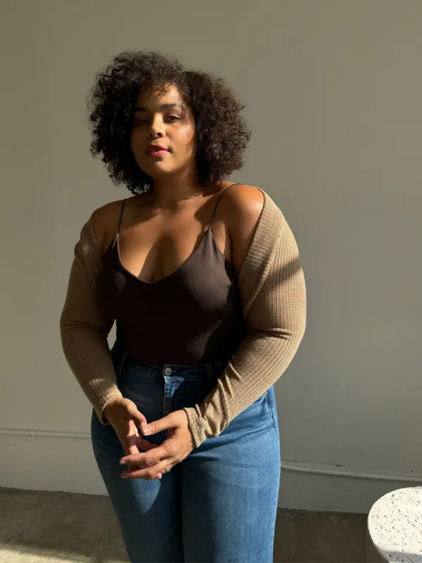 Plus Size Long Sleeve Bolero Cardigan sold by 2020 Ave