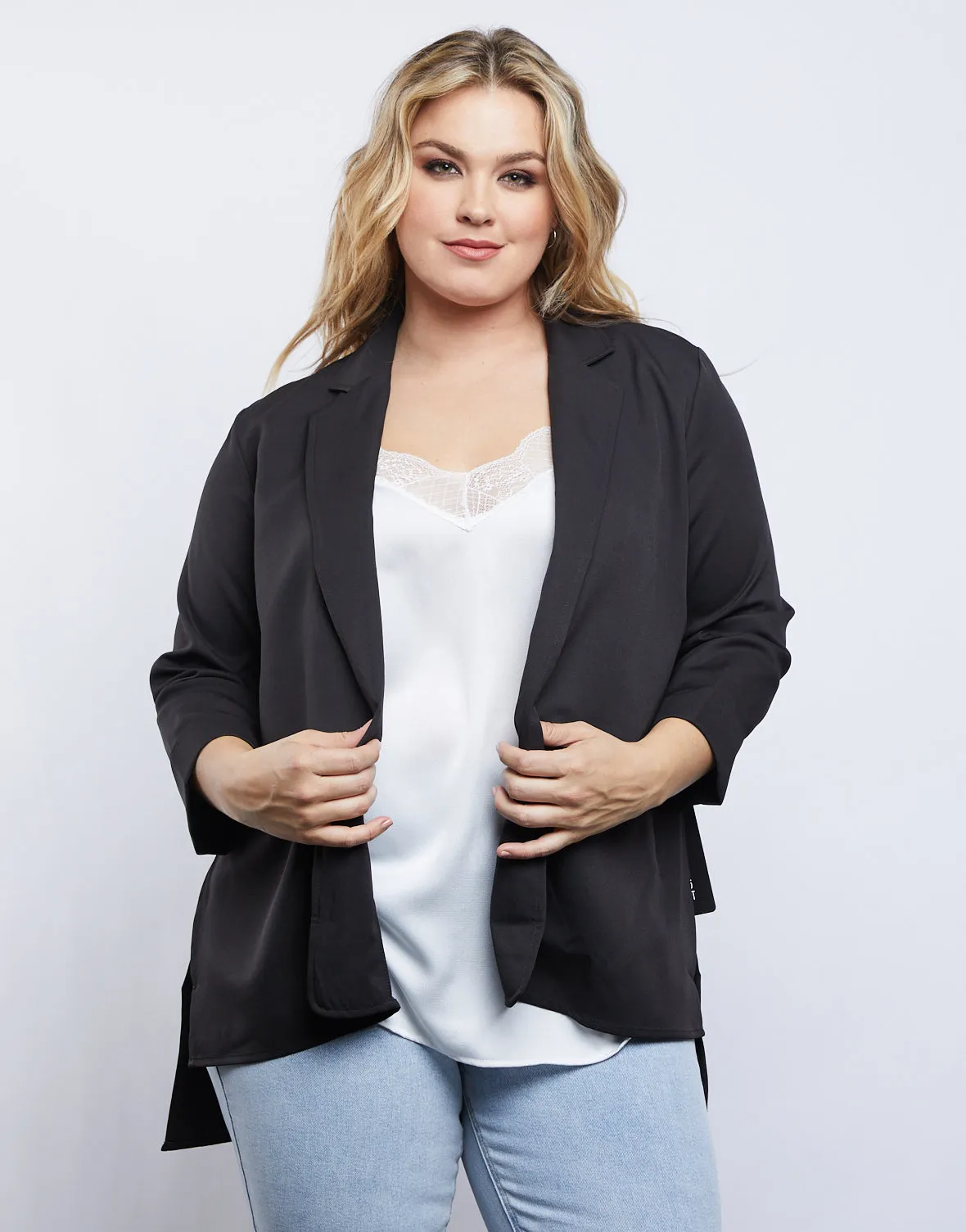 Plus Size Sleek Style Blazer sold by 2020 Ave product image thumbnail 3