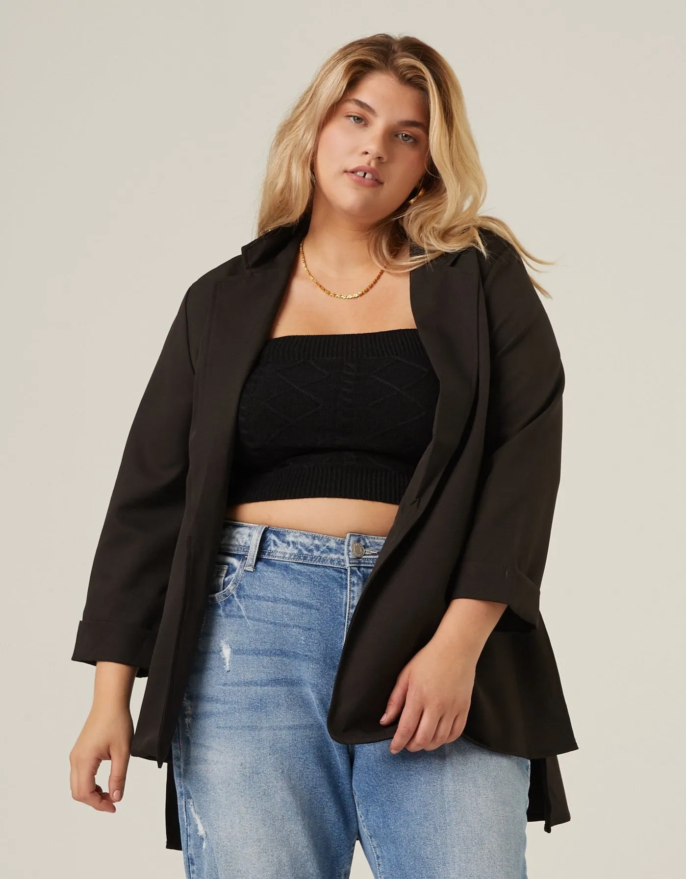 Plus Size Sleek Style Blazer sold by 2020 Ave