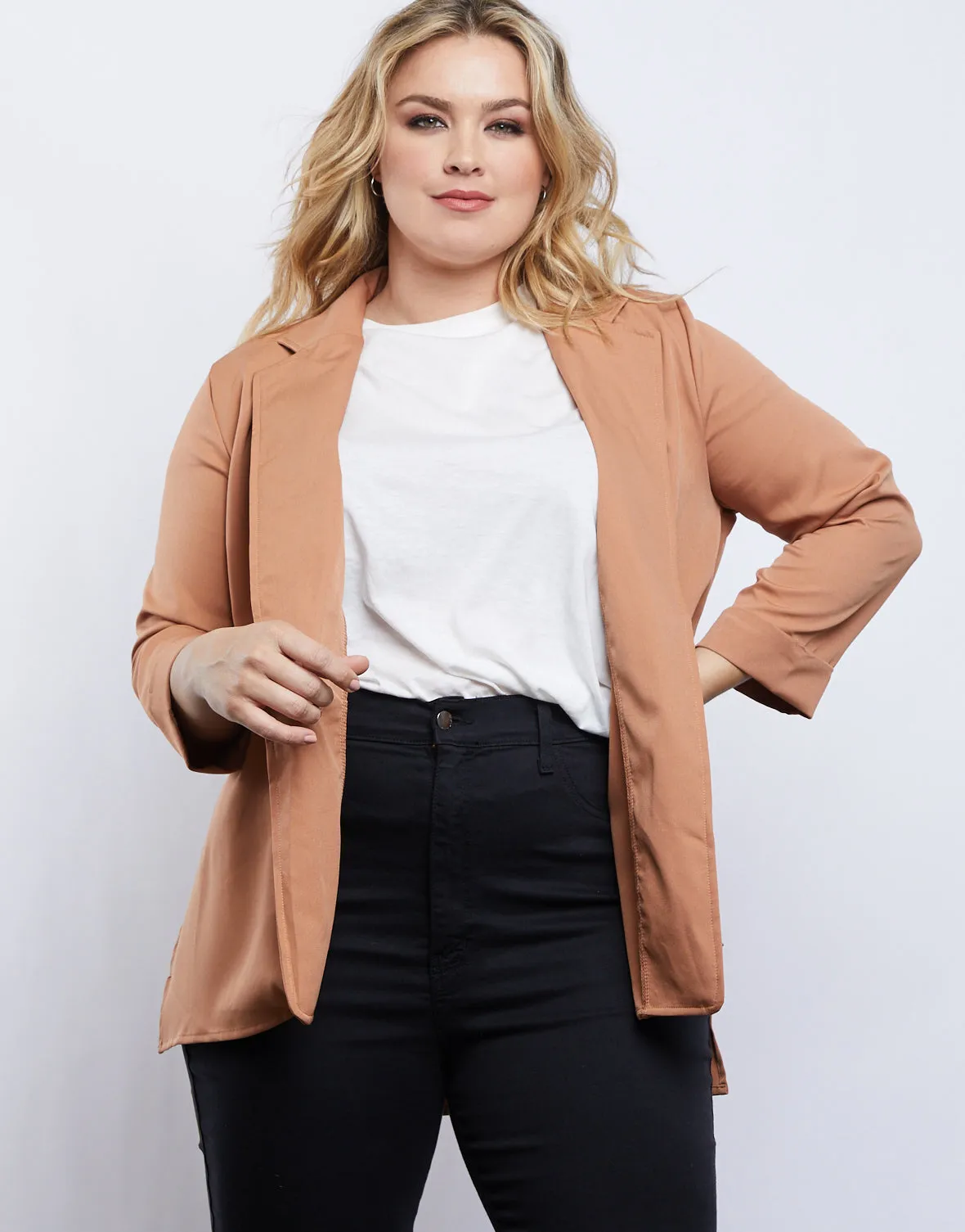Plus Size Sleek Style Blazer sold by 2020 Ave product image thumbnail 2