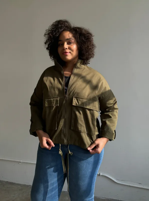 Plus Size Double Pocket Utility Parka sold by 2020 Ave