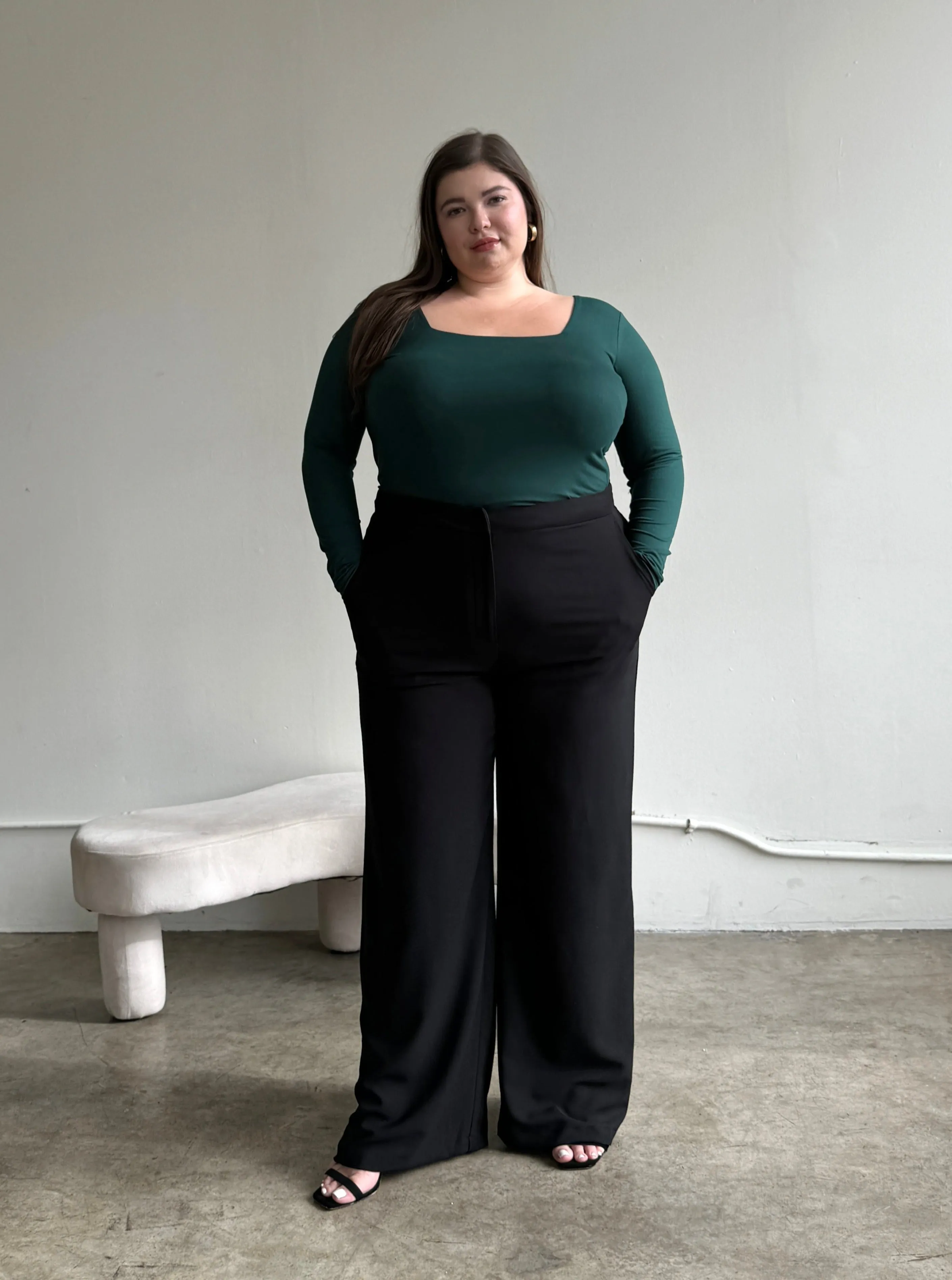 Plus Size Flowy Wide Leg Trousers sold by 2020 Ave product image thumbnail 3
