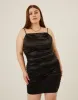 Plus Size Ruched Satin Mini Dress sold by 2020 Ave