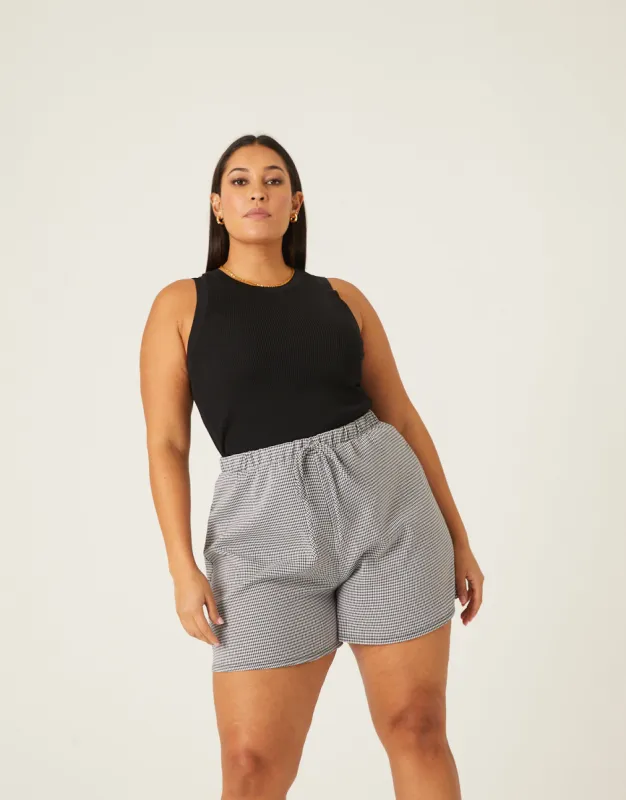 Plus Size High Neck Rib Knit Tank sold by 2020 Ave