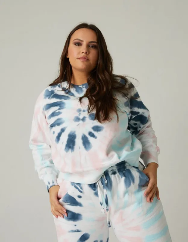 Plus Size Tie Dye Fleece Sweatshirt sold by 2020 Ave