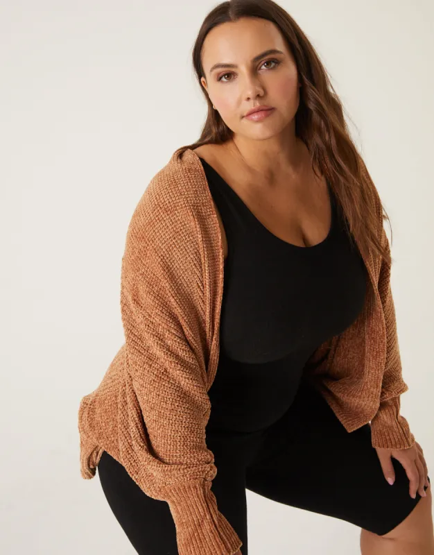 Plus Size Chenille Shrug Cardigan sold by 2020 Ave