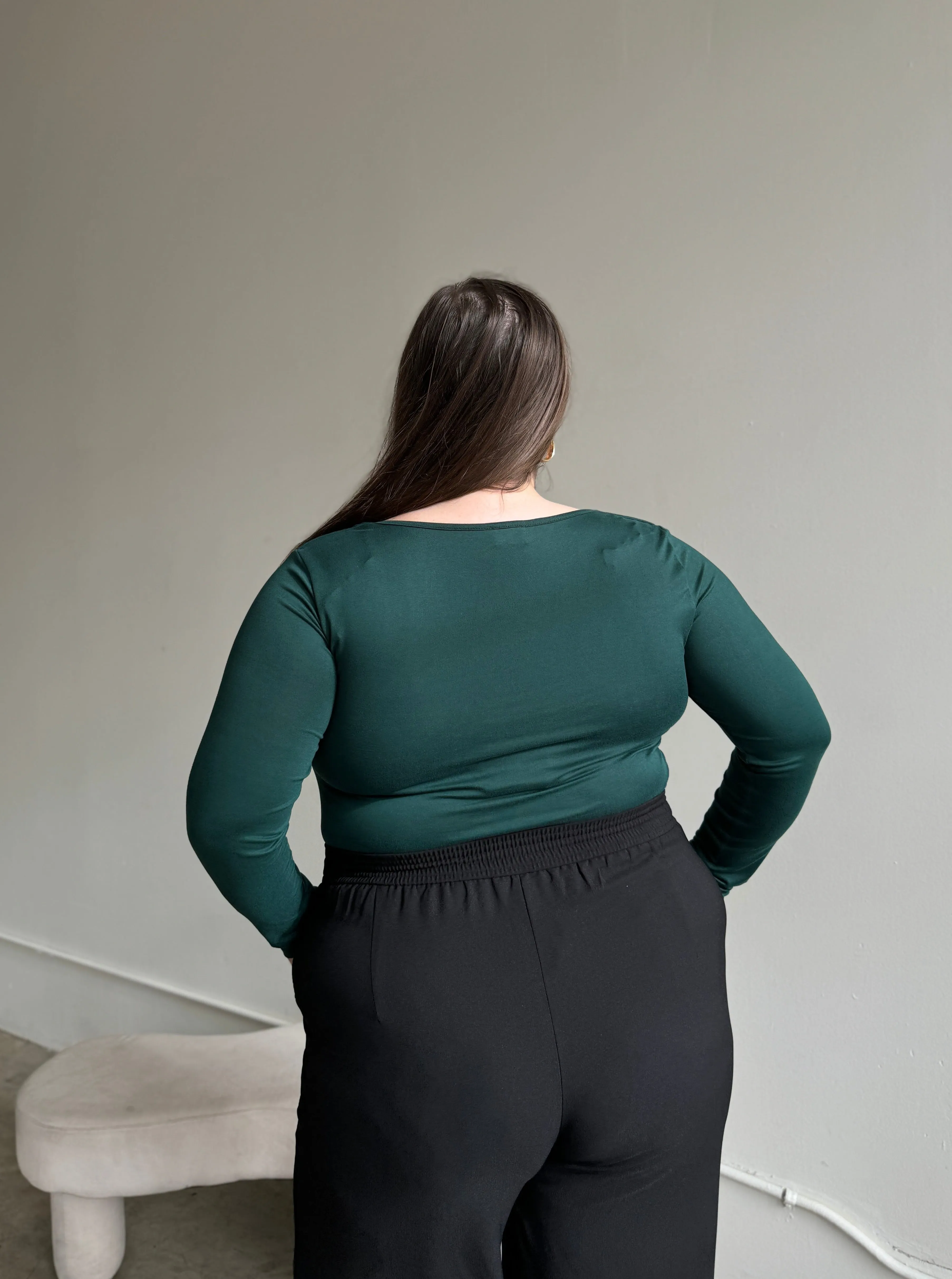 Plus Size Square Neck Long Sleeve Top sold by 2020 Ave product image thumbnail 4