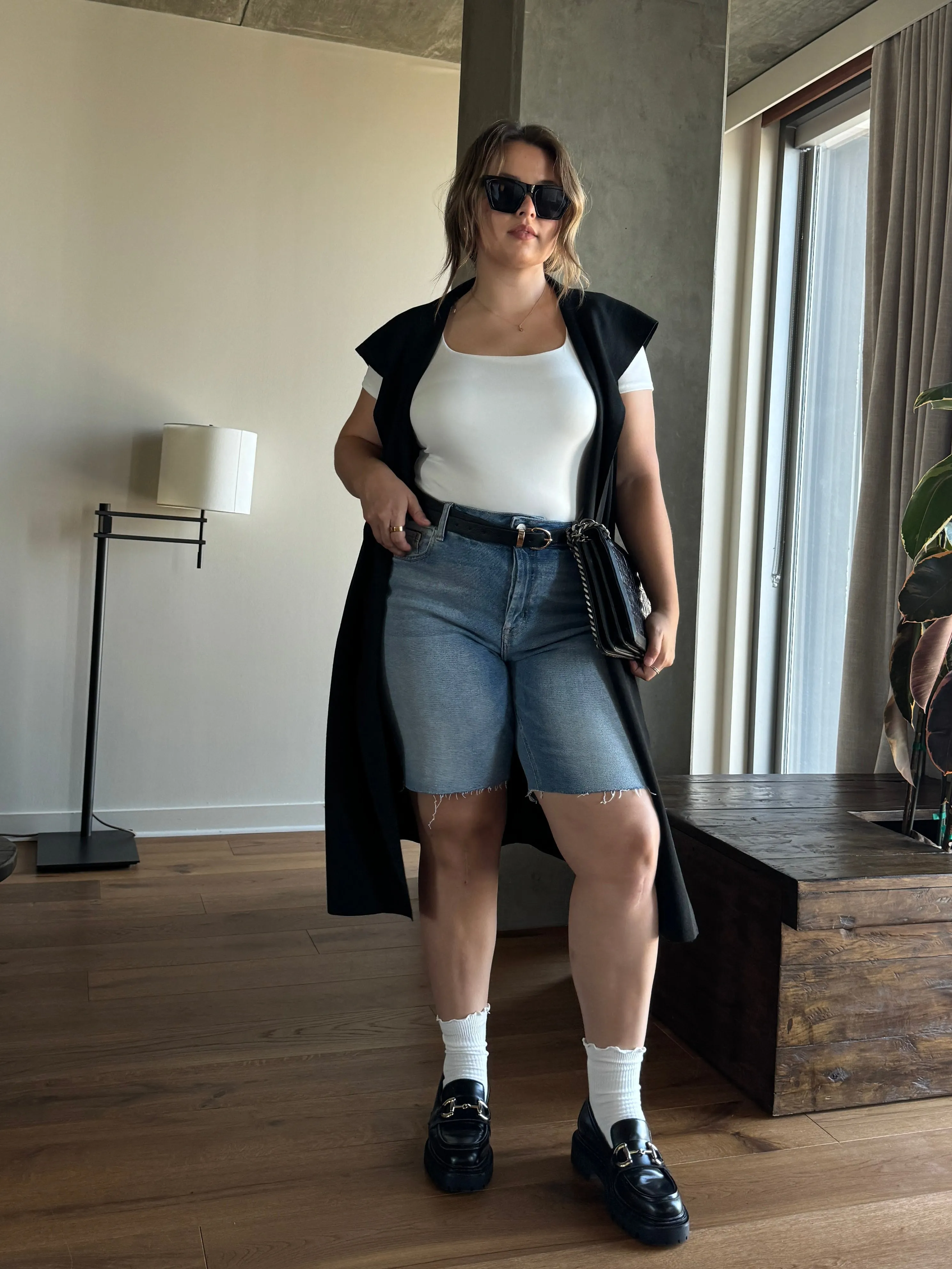 Plus Size Long Knit Belted Sleeveless Cardigan sold by 2020 Ave